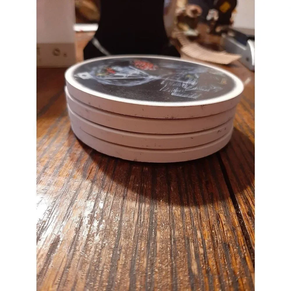 Cypress Home Martini and Loaded Dice Absorbant Beverage Coaster Set 2008